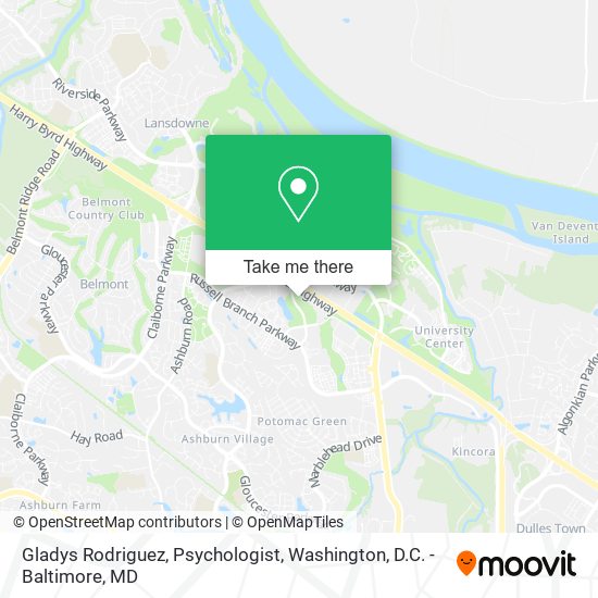 Gladys Rodriguez, Psychologist map