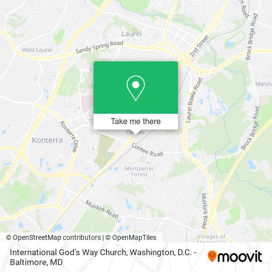 International God's Way Church map