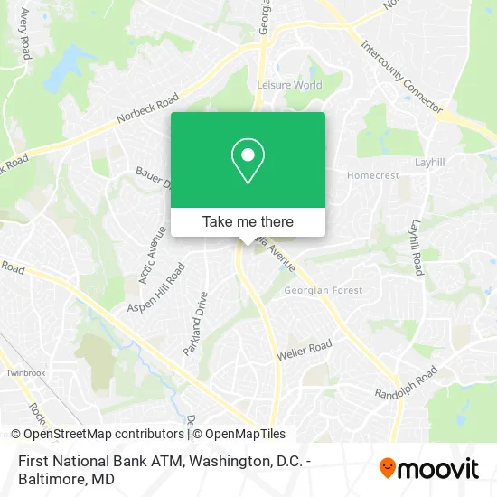 First National Bank ATM map