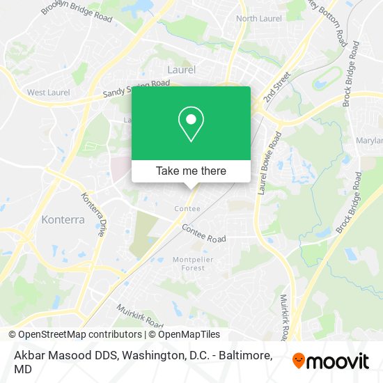 Mapa de Akbar Masood DDS