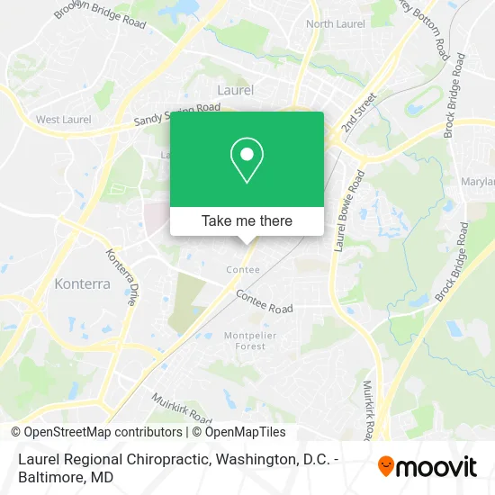Laurel Regional Chiropractic map