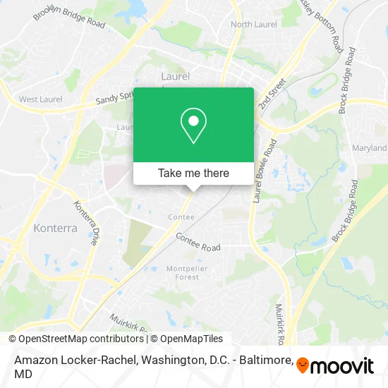 Amazon Locker-Rachel map