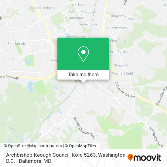Archbishop Keough Council, Kofc 5263 map