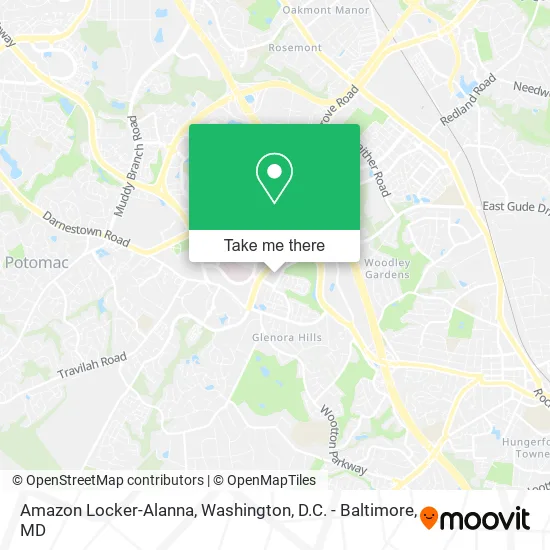 Mapa de Amazon Locker-Alanna