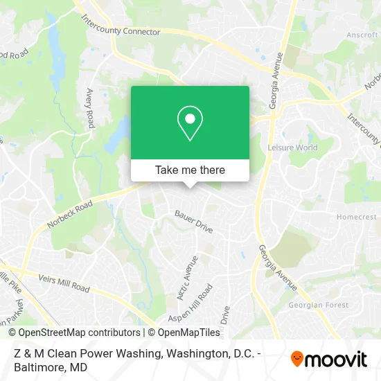 Z & M Clean Power Washing map