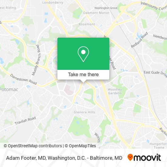 Mapa de Adam Footer, MD