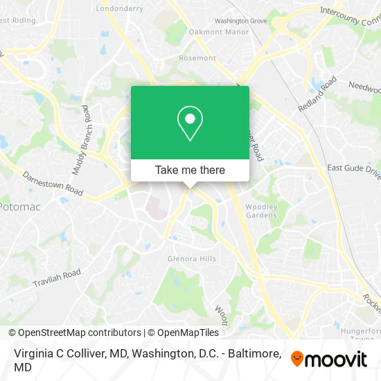 Virginia C Colliver, MD map