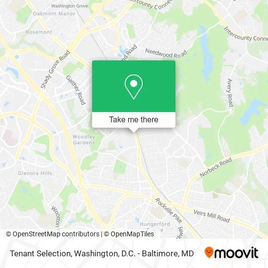 Tenant Selection map