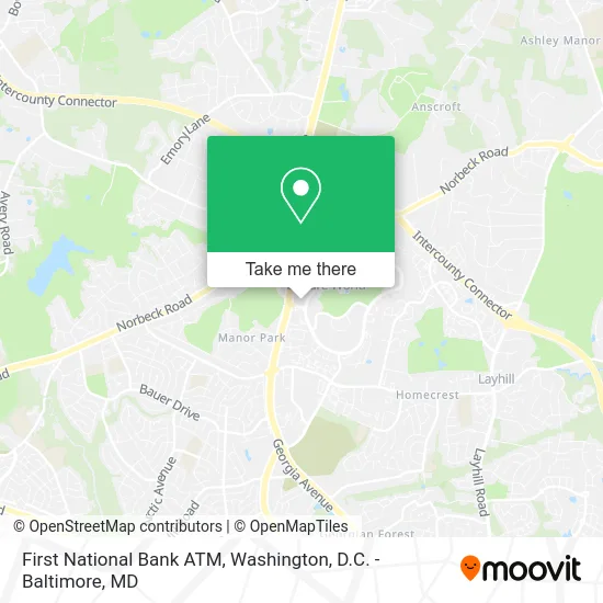 First National Bank ATM map