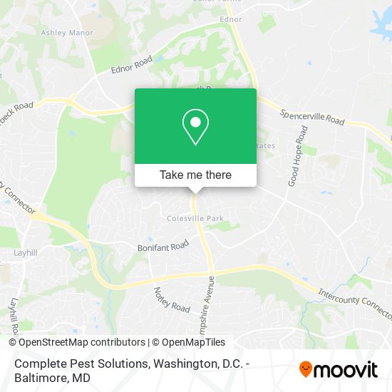 Complete Pest Solutions map