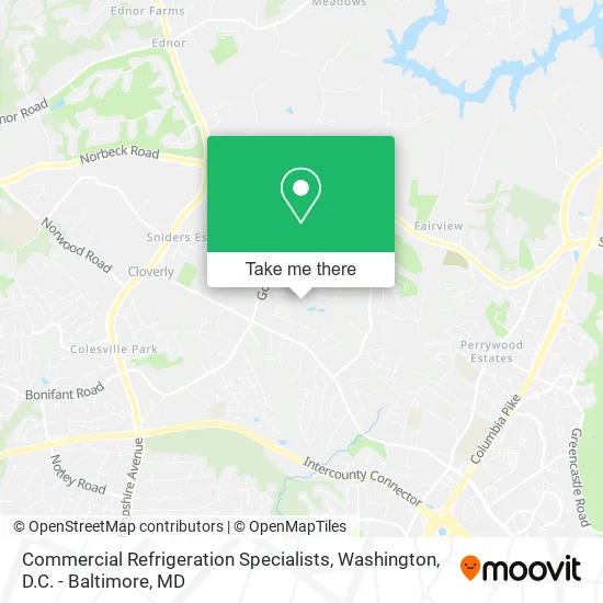 Commercial Refrigeration Specialists map