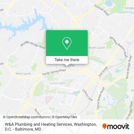 Mapa de W&A Plumbing and Heating Services