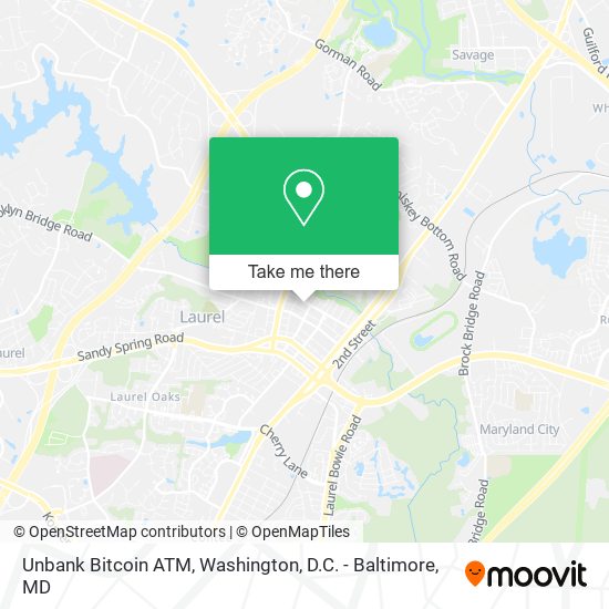 Unbank Bitcoin ATM map