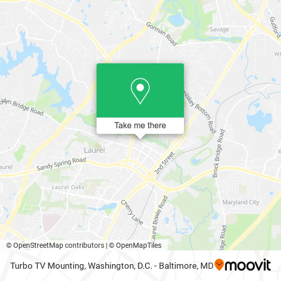 Turbo TV Mounting map