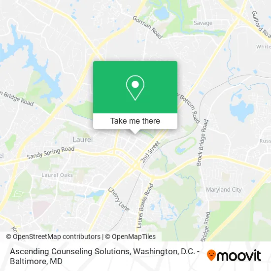 Ascending Counseling Solutions map