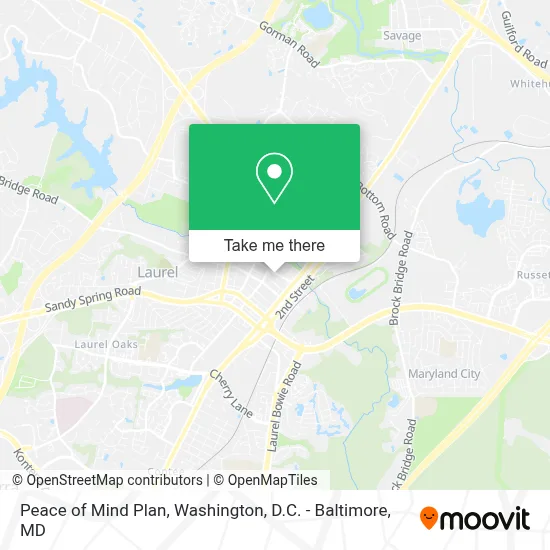 Peace of Mind Plan map