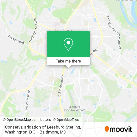 Conserva Irrigation of Leesburg-Sterling map