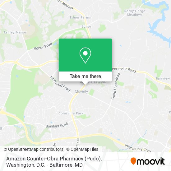 Mapa de Amazon Counter-Obra Pharmacy (Pudo)