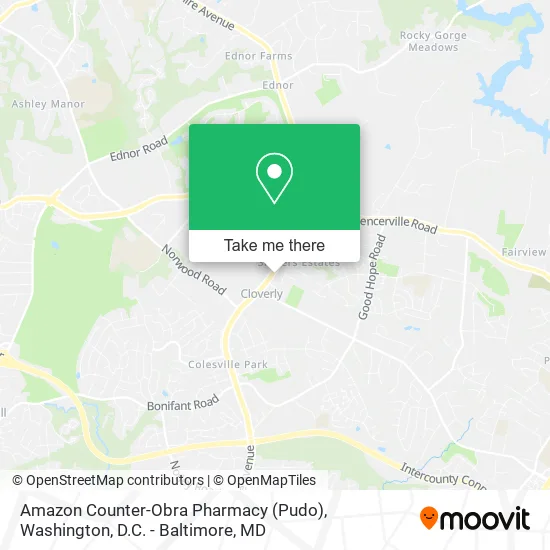 Amazon Counter-Obra Pharmacy (Pudo) map
