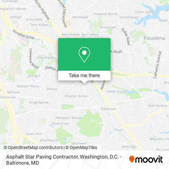 Asphalt Star Paving Contractor map