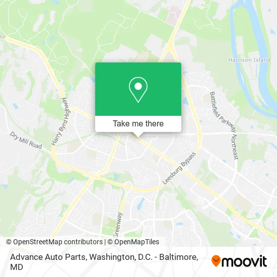 Advance Auto Parts map