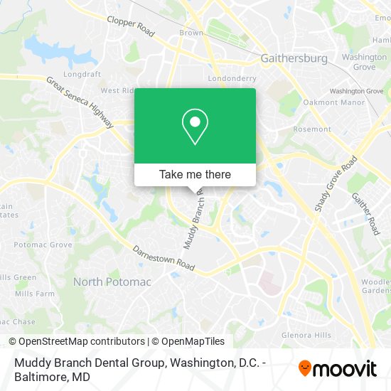 Mapa de Muddy Branch Dental Group
