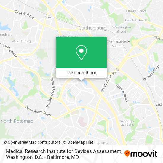 Medical Research Institute for Devices Assessment map