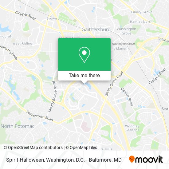 Mapa de Spirit Halloween