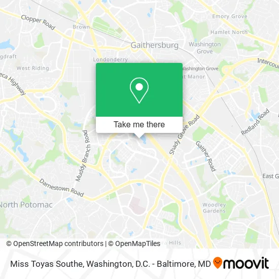 Miss Toyas Southe map