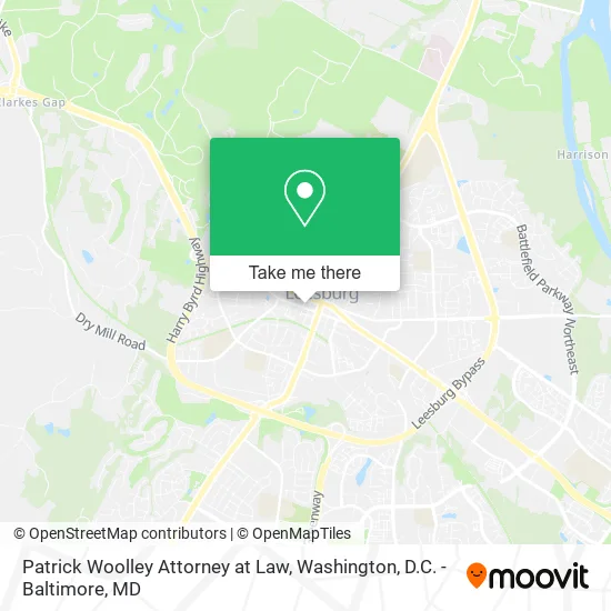Mapa de Patrick Woolley Attorney at Law