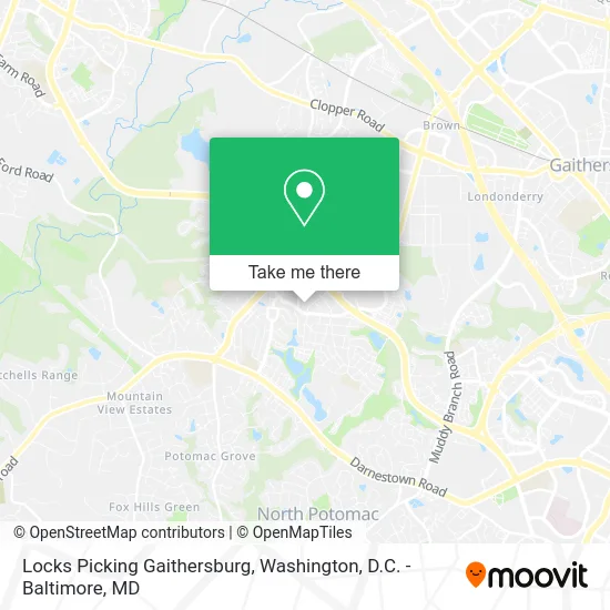 Locks Picking Gaithersburg map