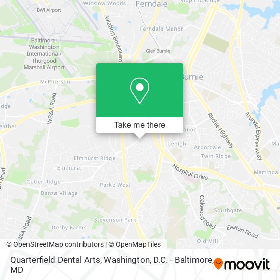 Quarterfield Dental Arts map
