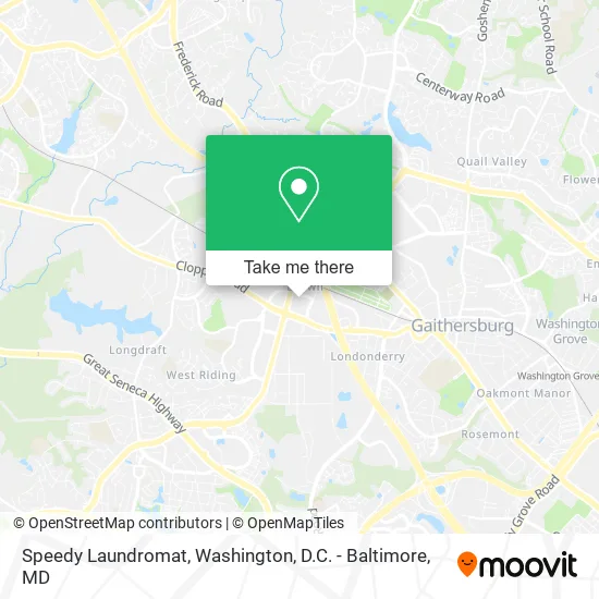 Mapa de Speedy Laundromat
