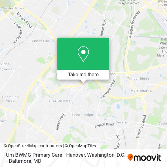 Um BWMG Primary Care - Hanover map