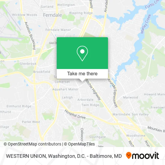 WESTERN UNION map