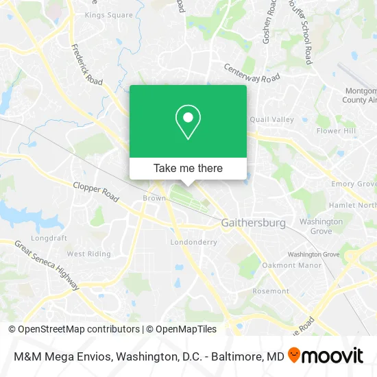Mapa de M&M Mega Envios