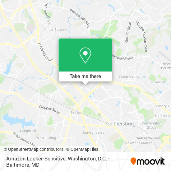 Amazon Locker-Sensitive map