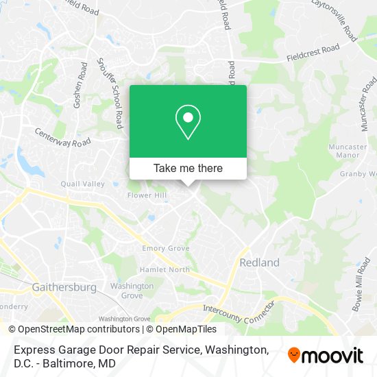 Mapa de Express Garage Door Repair Service