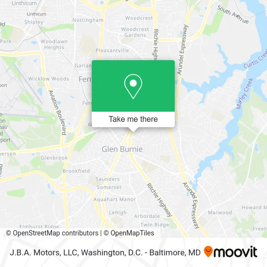 J.B.A. Motors, LLC map