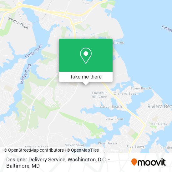 Designer Delivery Service map