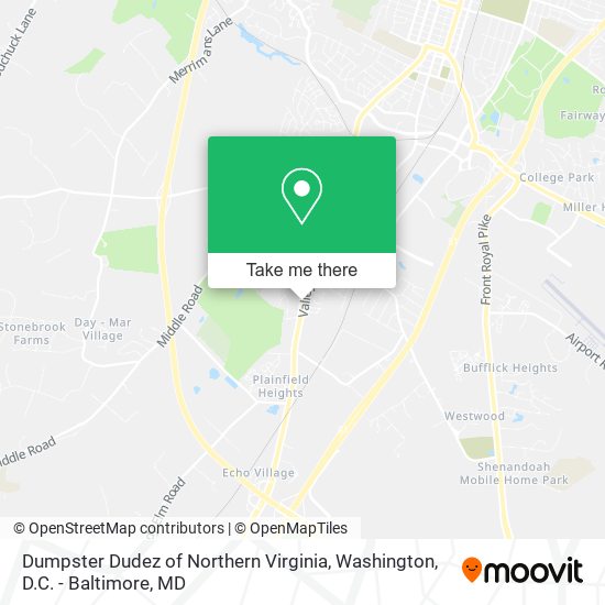 Dumpster Dudez of Northern Virginia map