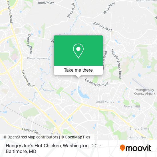 Mapa de Hangry Joe's Hot Chicken