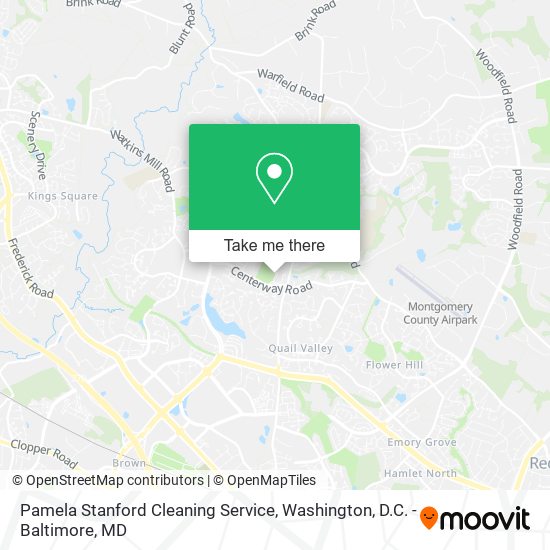 Pamela Stanford Cleaning Service map