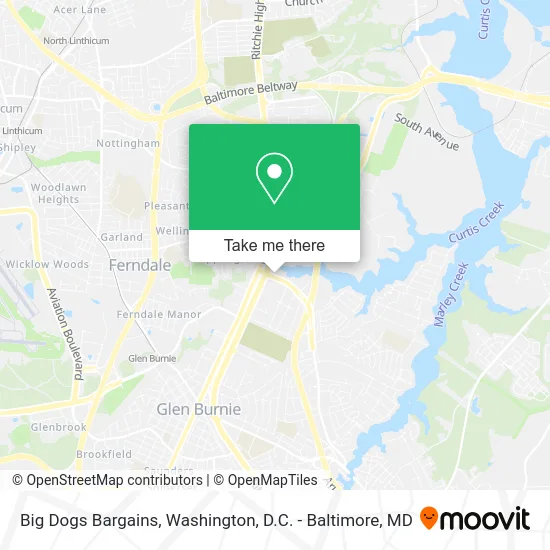 Big Dogs Bargains map