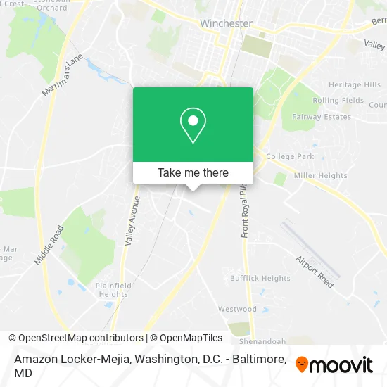 Amazon Locker-Mejia map