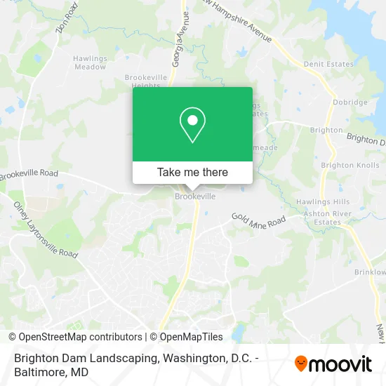 Brighton Dam Landscaping map