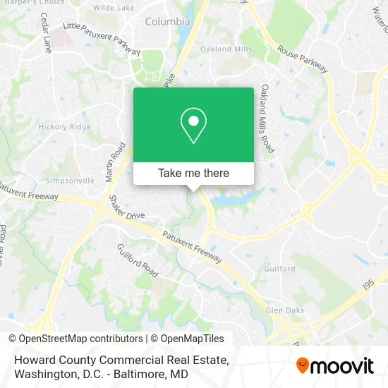 Howard County Commercial Real Estate map