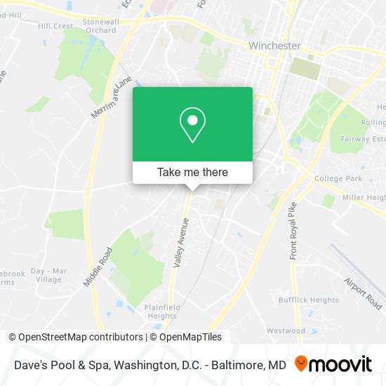 Dave's Pool & Spa map