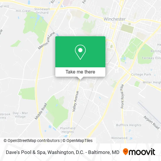 Dave's Pool & Spa map