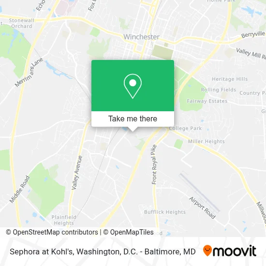 Sephora at Kohl's map
